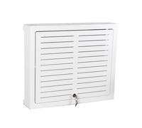 Etagère Routeur Internet sans fil - Boîte de rangement murale pour gestion des câbles et blindage des prises - Design fer