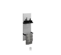 Etagère Salle de Bain Burgbad Fiumo Panneau mural structure plissée 1000x350mm Noir WAAT035-PN491