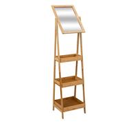 Étagère Salle de Bain & Miroir "Léa" 160cm Naturel