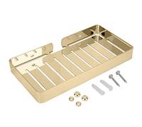 Étagère Salle de Bain Mural en Acier Inoxydable Robuste avec Porte et Support de Drain Organisateur de Rangement Efficace pour Salle de Bain Moderne spacieux et élégant