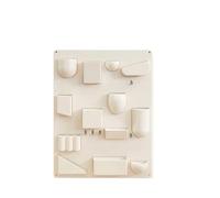 Etagere Salle De Bain Support de Rangement for Support Mural, Bureaux, Cuisines, Organisateur d'ateliers, salles de Bains, différentes Formes, Tailles, Crochets, Clips(Beige)