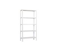 Étagère sans vis pour maison Homeclick 5 étagères Blanc Simonrack 1800 x 800 x 300 mm - Étagère pour maison - Étagère pour enfants 150 kg de capacité par étagère