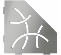 Tablette murale de douche Shelf- ES 2 CURVE - Coloris: inox brossé -- En acier inoxydable - 195 x 195 mm