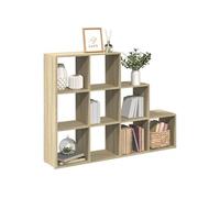 Etagère séparatrice de pièce 3 niveaux chêne sonoma