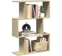 Étagère séparatrice de pièce 3 niveaux chêne sonoma 70x24x97 cm chêne sonoma G