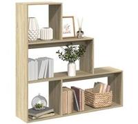 Étagère séparatrice de pièce 3 niveaux chêne sonoma chêne sonoma G