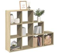 Étagère séparatrice de pièce 3 niveaux chêne sonoma Marron G