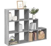 Étagère séparatrice de pièce 3 niveaux sonoma gris Sonoma gris G