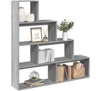 vidaXL Étagère séparatrice de pièce 4 niveaux Sonoma gris