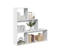 vidaXL Étagère séparatrice de pièce 3 niveaux 123x29x123 cm Blanc