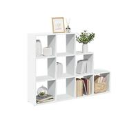 vidaXL Étagère séparatrice de pièce 3 niveaux 137,5×29×103,5 cm Blanc