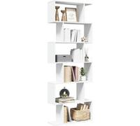 vidaXL Étagère séparatrice de pièce 6 niveaux blanche 70x24x193 cm