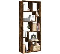 Étagère séparatrice de pièce chêne fumé 67x25x161,5 cm chêne fumé G