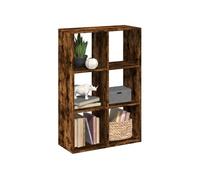 vidaXL Bibliothèque de séparation Chêne fumé 69,5 x 29 x 103,5 cm
