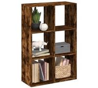 Étagère séparatrice de pièce chêne fumé 69,5x29x103,5 cm chêne fumé G