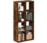 Étagère séparatrice de pièce chêne fumé 69,5x29x137,5 cm chêne fumé G