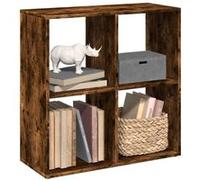 Étagère séparatrice de pièce chêne fumé 69,5x29x69,5 cm chêne fumé G