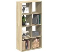 vidaXL Étagère séparatrice de pièce Chêne Sonoma 69,5 x 29 x 137,5 cm Multicolore
