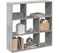 vidaXL Étagère séparatrice de pièce gris béton 102x29x103,5 cm