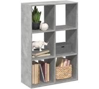 Étagère séparatrice de pièce gris béton 69,5x29x103,5 cm Gris béton G