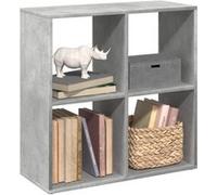 vidaXL Étagère séparatrice de pièce gris béton 69,5 x 29 x 69,5 cm