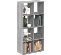 vidaXL Étagère séparatrice de pièce Sonoma gris 69,5 x 29 x 137,5 cm