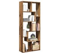 vidaXL Étagère séparatrice de pièce vieux bois 67x25x161,5 cm