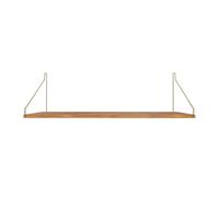 Étagère Simple 27x80 Chêne/ Laiton