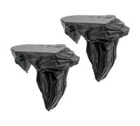 Étagère sous-marine pour mur d ' aquarium, décoration de plate-forme montée en PETG pour aire de repos et zone d ' alimentation des poissons, ornement de grotte de perche d ' alimentation de crevettes