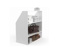 IDMarket Étagère sous pente 2 niveaux TOMI 100 x 50 x 70/110 cm Blanc