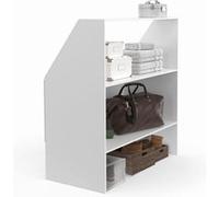 IDMarket Étagère sous pente 2 niveaux TOMI 100 x 50 x 70/110 cm Blanc