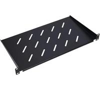 Extralink Étagère EX.14480 1U 350 mm 19" Noir – Montage facile, pour armoires suspendues