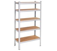 SPRINGOS Étagère en métal pour garage, cave, 90 x 180 x 30 cm, 5 étagères