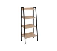 Étagère - TECTAKE - Étagère CHATHAM au style industriel minimaliste en panneau aggloméré 57,5 x 34 x 138 cm - Bois clair