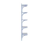 Étagère Suédoise Levi 90, Grand , Aluminium/ Bleu/ Gris Cendré