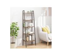 Etagère sur pied 5 niveaux Marron foncé et noir 56x35x174 cm