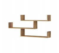 Étagère suspendue à trois niveaux, étagère murale moderne pour le salon, 119 cm,