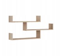 Étagère suspendue à trois niveaux, étagère murale moderne pour salon, 119 cm, So