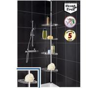 Etagère télescopique en inox pour salle de bain - WENKO - Contemporain - Design - Métal - Noir