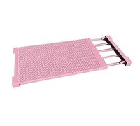 Étagère télescopique - Séparateur réglable sans clous pour salle de bain, placard et rangement à chaussures - Pas de perçage nécessaire (rose, 75 x 120 x 35 cm)