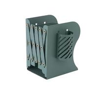 Étagère télescopique - Support de rangement de bureau avec porte-stylos Design créatif aux couleurs Morandi, organisateur de bureau en métal réglable, étagère pliable | Idéal pour le rangement de pape