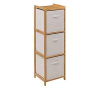 5five Étagère de rangement Tidy Box – 3 niveaux en bambou – L.35 x l.33 x H.109,5 cm