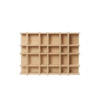 Étagère Tilem 6x4 en placage chêne naturel