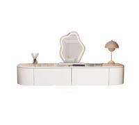 Etagere tiroir Murale Coins arrondis, glissières silencieuses, Coiffeuse avec Rangement Table de Toilette Murale, Coiffeuse Cosmétique pour Femmes et(100cm)