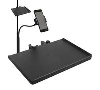Étagère trépied - Compartiment pour carte son, support mémo réglable | Feuilles mémo | Clip de support de qualité, tablette à clipser pour Rushtec, universelle pour streaming en direct, étagère