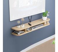 Étagère TV flottante - Centre de divertissement mural moderne pour salon et chambre à coucher, console multimédia polyvalente