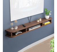 Étagère TV flottante - Centre de divertissement mural moderne pour salon et chambre à coucher, console multimédia polyvalente