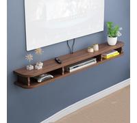 Étagère TV flottante - Centre de divertissement mural moderne pour salon et chambre à coucher, console multimédia polyvalente