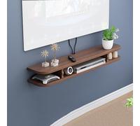 Étagère TV flottante - Centre de divertissement mural moderne pour salon et chambre à coucher, console multimédia polyvalente
