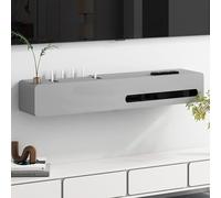 Étagère TV flottante - Décoration murale pour console multimédia, étagère utilitaire pour salon, chambre, salle multimédia, étagère d'angle, support TV, boîte de blindage de prise murale